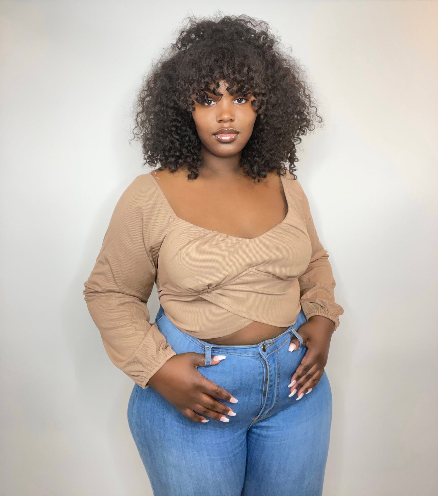 Tahlia Tie Waist Crop Top - Kourtney Kouture