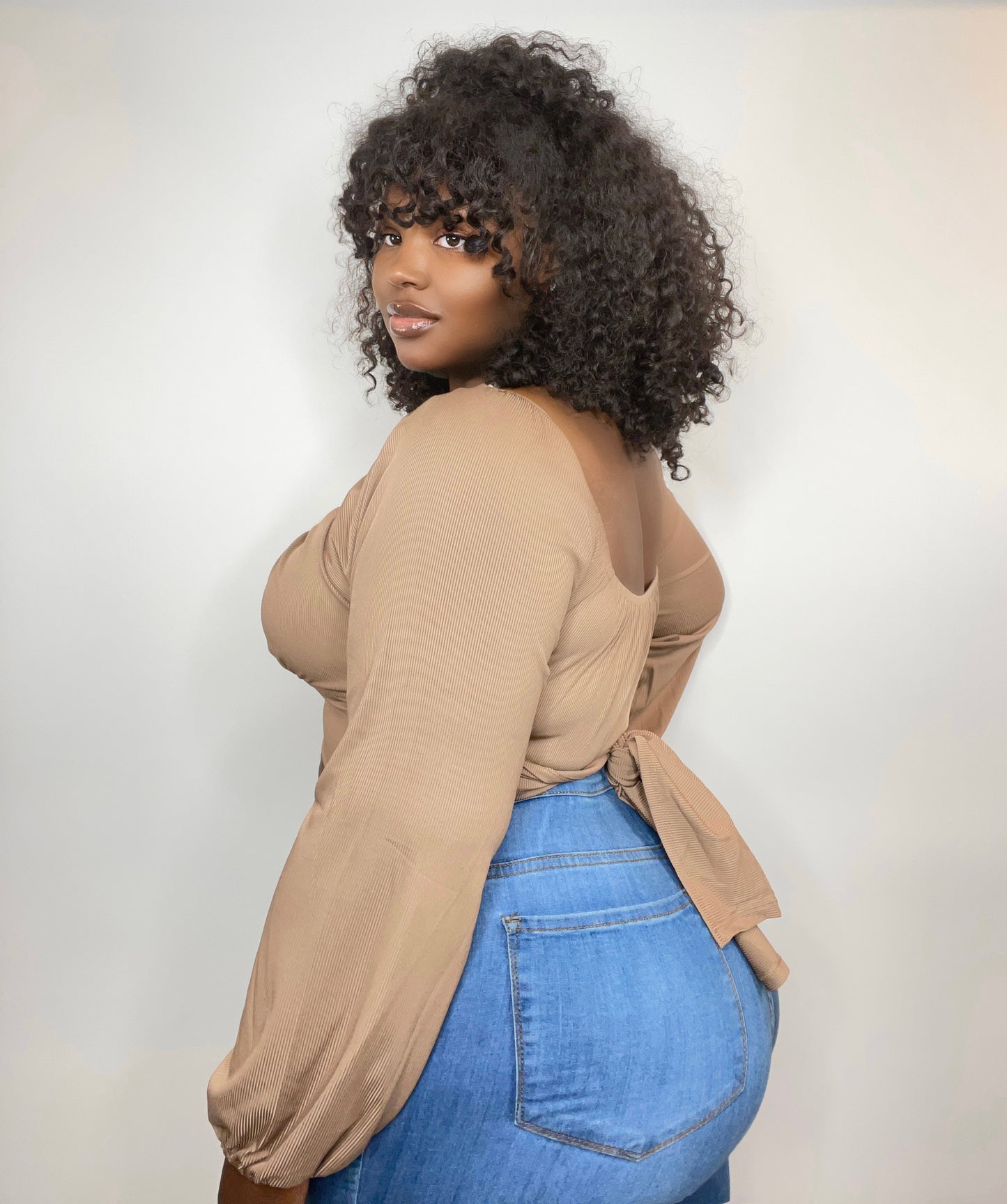 Tahlia Tie Waist Crop Top - Kourtney Kouture