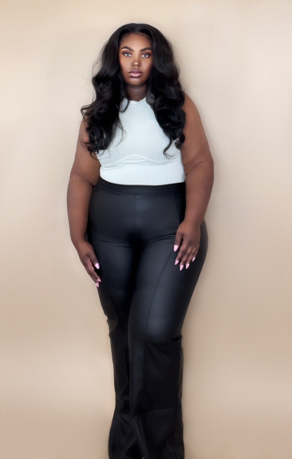 For the Night Leather Pants (Black) Final Sale