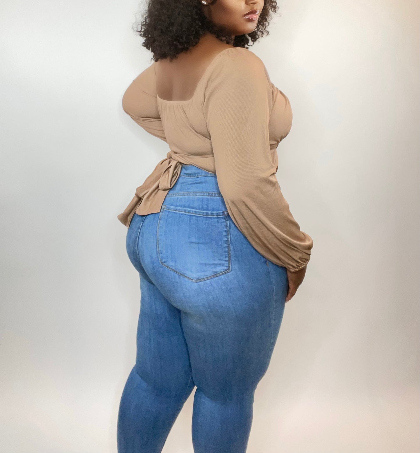 Tahlia Tie Waist Crop Top - Kourtney Kouture