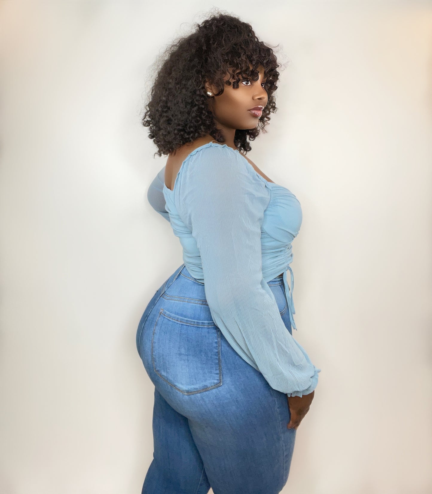 Meet Me For Brunch Long Sleeve Crop Top - Kourtney Kouture