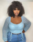 Meet Me For Brunch Long Sleeve Crop Top - Kourtney Kouture 